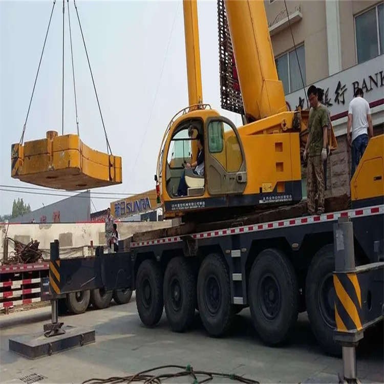 山阳当地吊车出租|机器吊装|75吨|工厂搬迁服务